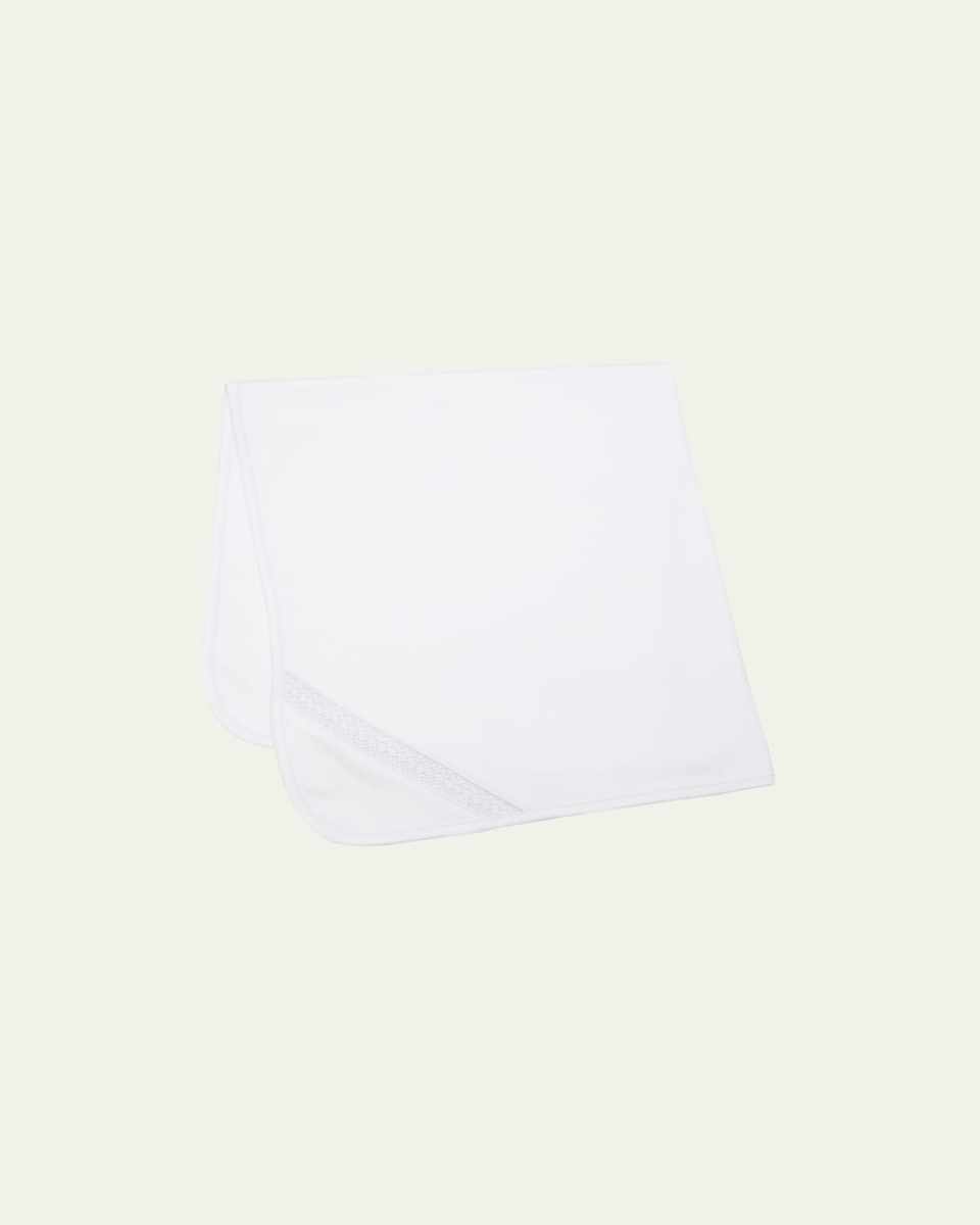 Boy's Hand-Smocked Pima Cotton Baby Blanket